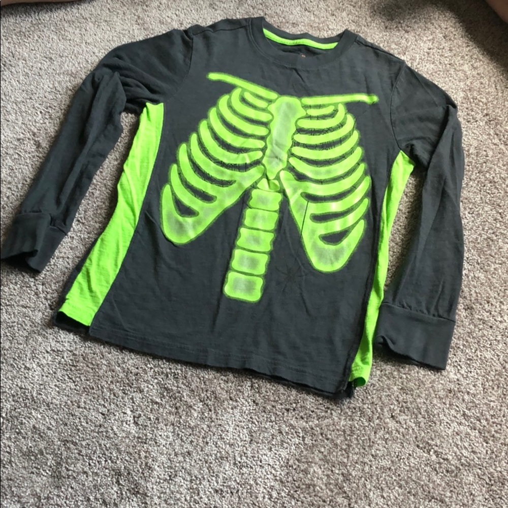 Cat & jack skeleton long sleeve shirt